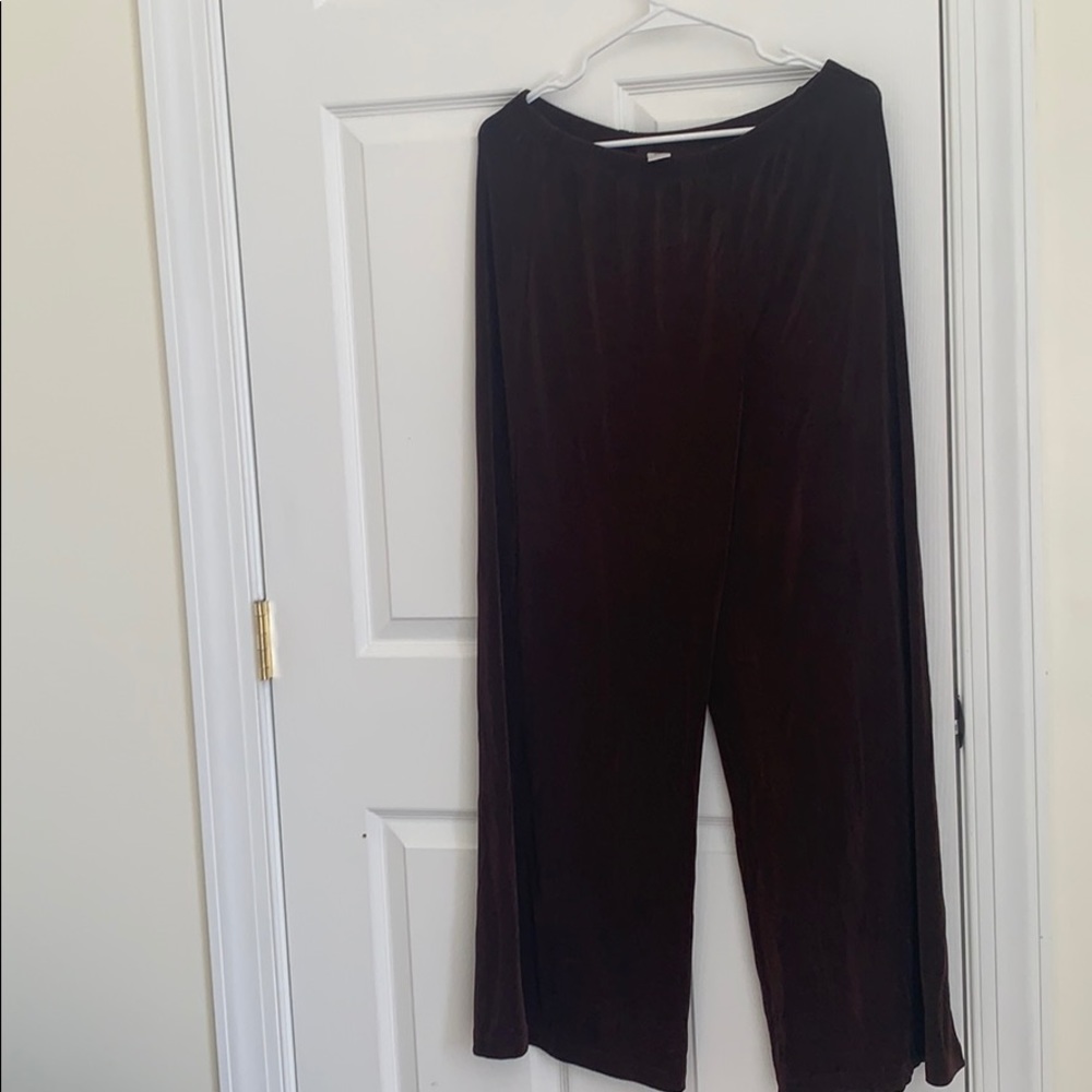 COPY - Brown Chico’s traveler wide leg pants